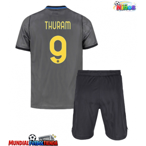 Camiseta Inter Milan Marcus Thuram #9 Tercera Equipación Replica 2026-27 para niños mangas cortas (+ Pantalones cortos)